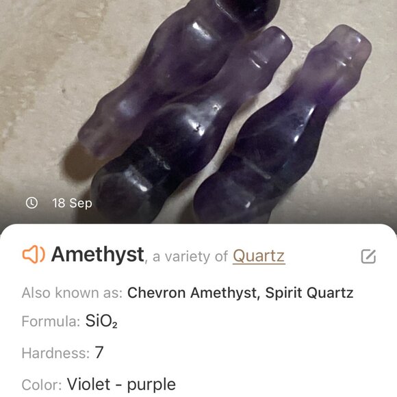 2/$20, Natural Purple Amethyst Lariat Cord Necklace, Genuine Gemstone Necklace - Picture 8 of 10